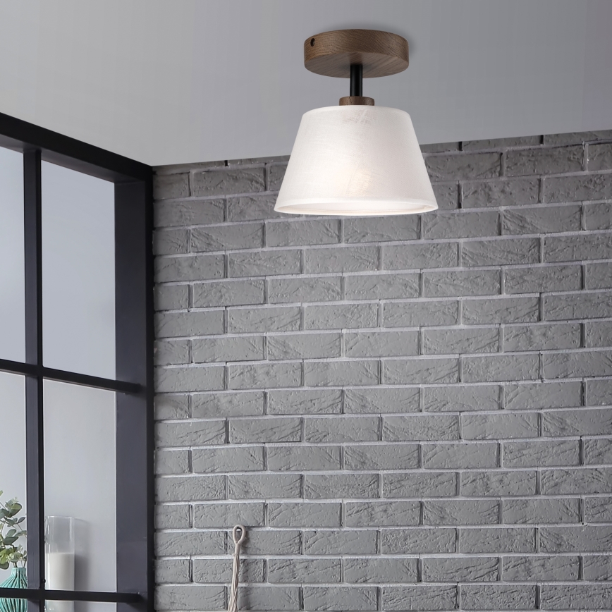 Brilagi - LED  Plafonnier ANTHONY 1xE14/60W/230V chêne noyer/blanc