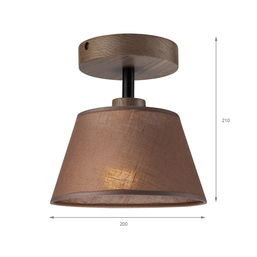 Brilagi - LED  Plafonnier ANTHONY 1xE14/60W/230V chêne noyer/marron