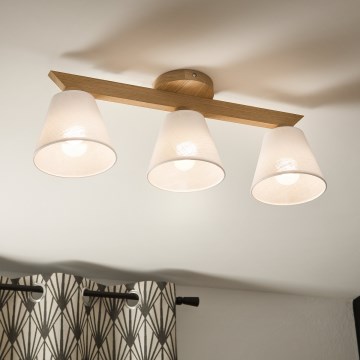 Brilagi - LED  Plafonnier ANTHONY 3xE14/40W/230V chêne/blanc
