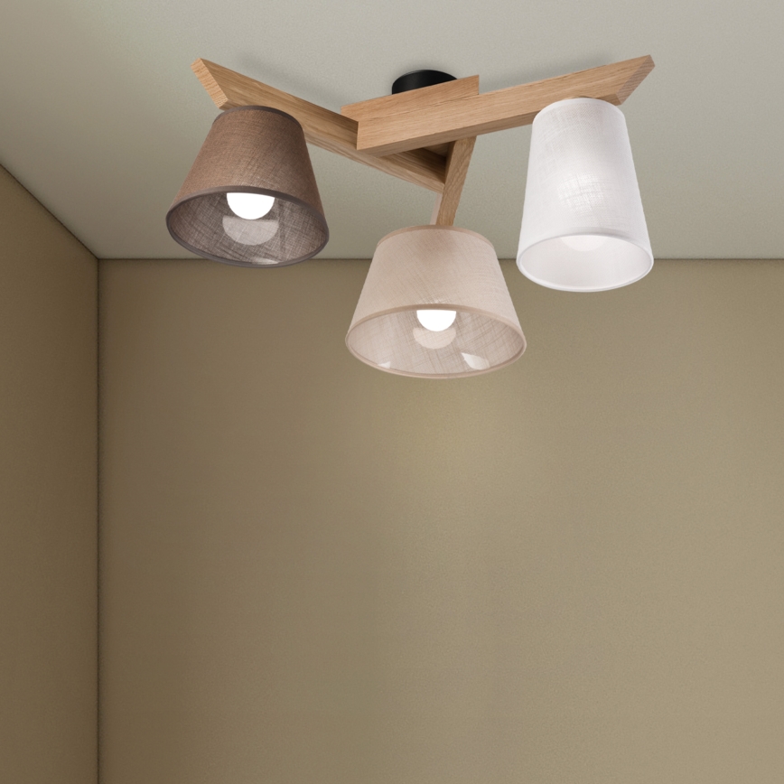 Brilagi - LED  Plafonnier ANTHONY 3xE14/40W/230V chêne