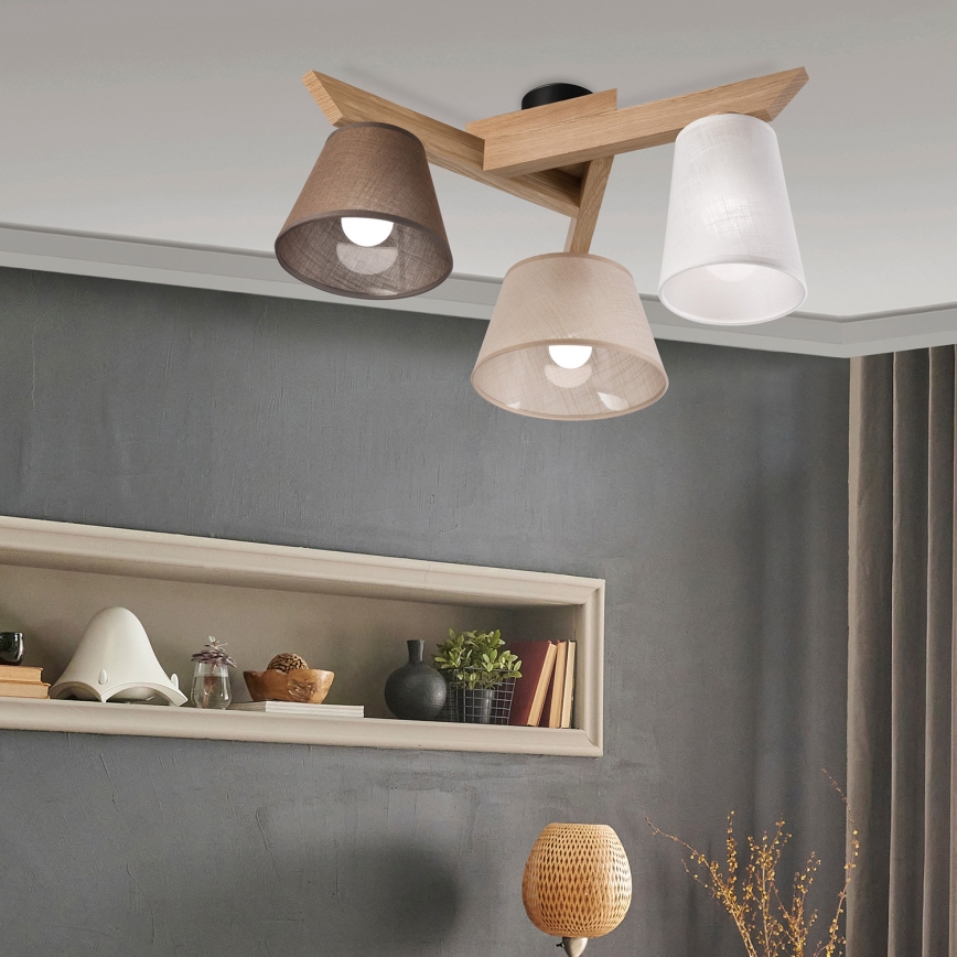 Brilagi - LED  Plafonnier ANTHONY 3xE14/40W/230V chêne