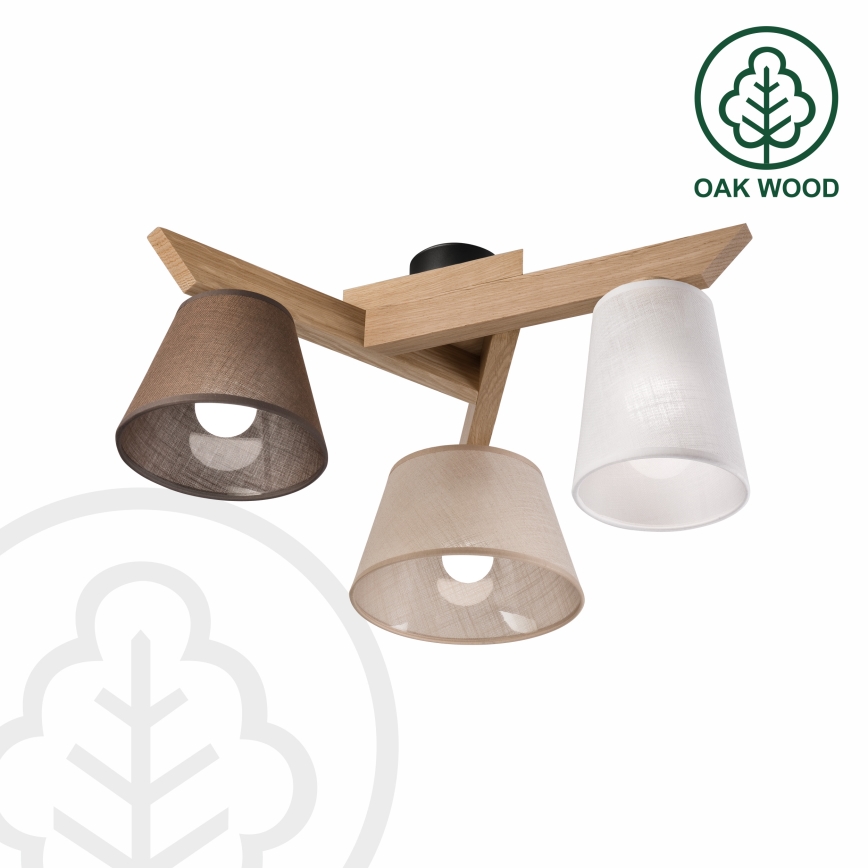 Brilagi - LED  Plafonnier ANTHONY 3xE14/40W/230V chêne