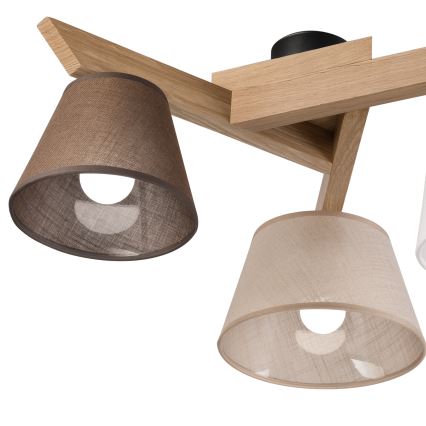 Brilagi - LED  Plafonnier ANTHONY 3xE14/40W/230V chêne