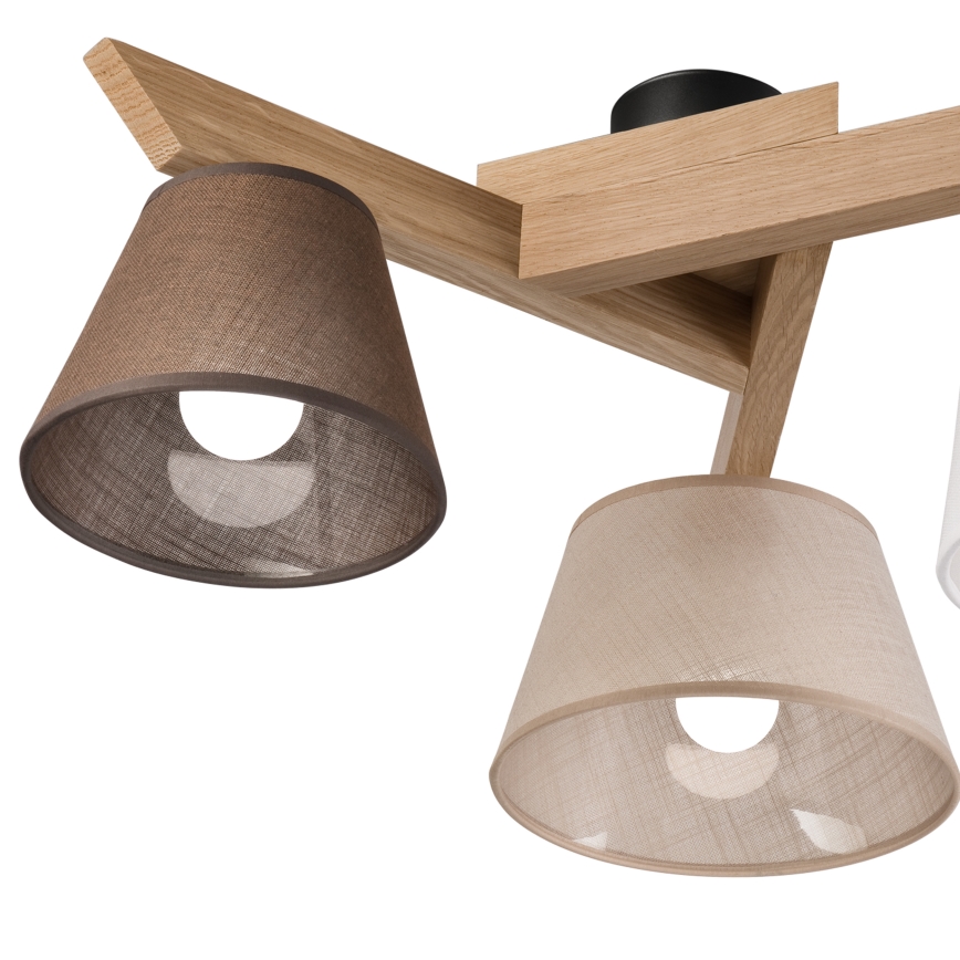 Brilagi - LED  Plafonnier ANTHONY 3xE14/40W/230V chêne