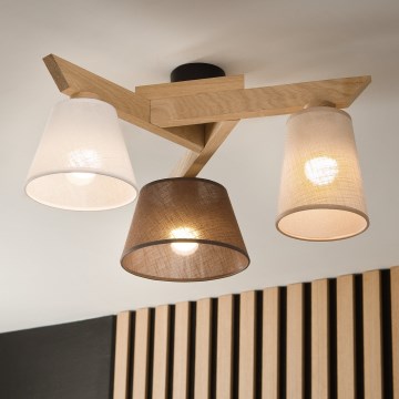 Brilagi - LED  Plafonnier ANTHONY 3xE14/40W/230V chêne