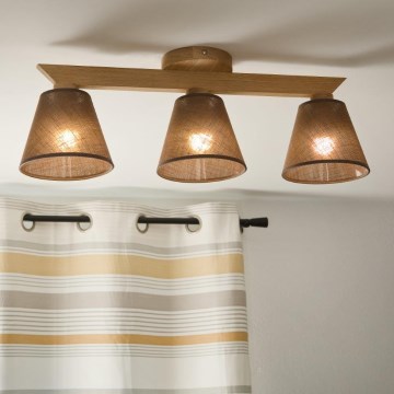 Brilagi - LED  Plafonnier ANTHONY 3xE14/40W/230V chêne/marron