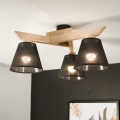 Brilagi - LED  Plafonnier ANTHONY 3xE14/40W/230V chêne/noir