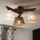 Brilagi - LED  Plafonnier ANTHONY 3xE14/40W/230V chêne noyer