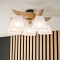 Brilagi - LED  Plafonnier ANTHONY 5xE14/40W/230V chêne/blanc