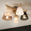 Brilagi - LED  Plafonnier ANTHONY 5xE14/40W/230V chêne
