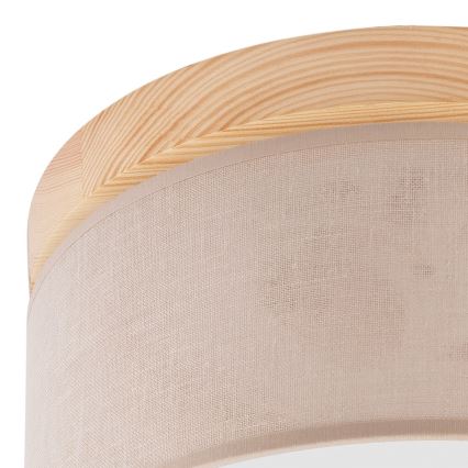 Brilagi - LED Plafonnier BELLADONNA 1xE27/15W/230V d.30 cm beige/pin