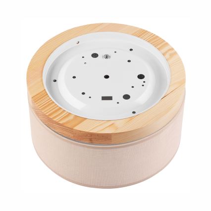 Brilagi - LED Plafonnier BELLADONNA 1xE27/15W/230V d.30 cm beige/pin