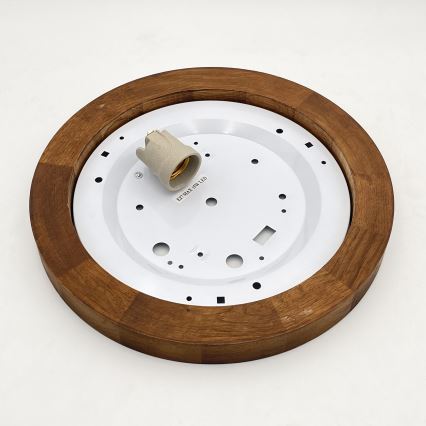 Brilagi - LED Plafonnier BELLADONNA 1xE27/15W/230V d. 30 cm blanc/chêne cerise