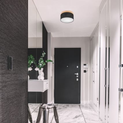 Brilagi - LED Plafonnier BELLADONNA 1xE27/15W/230V d. 30 cm noir/pin