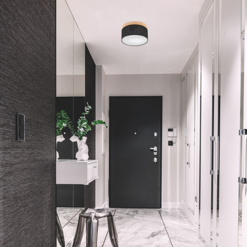 Brilagi - LED Plafonnier BELLADONNA 1xE27/15W/230V d. 30 cm noir/pin