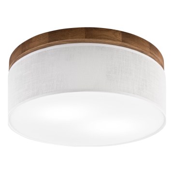 Brilagi - LED Plafonnier BELLADONNA 2xE27/15W/230V d. 40 cm blanc/chêne cerise