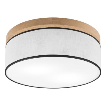 Brilagi - LED Plafonnier BELLADONNA 2xE27/15W/230V d. 40 cm blanc/chêne
