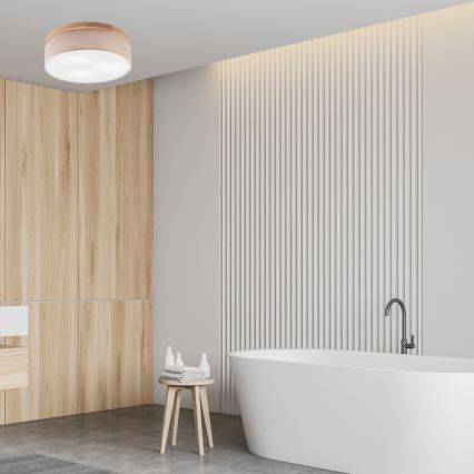 Brilagi - LED Plafonnier BELLADONNA 3xE27/15W/230V d. 50 cm beige/chêne