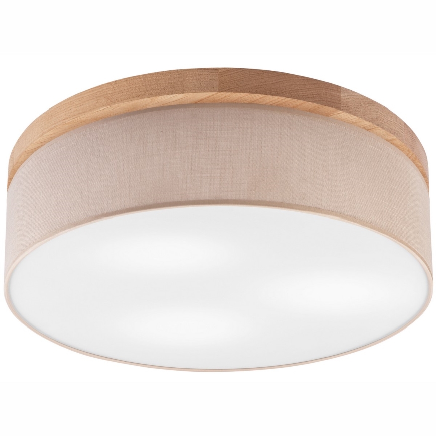 Brilagi - LED Plafonnier BELLADONNA 3xE27/15W/230V d. 50 cm beige/chêne