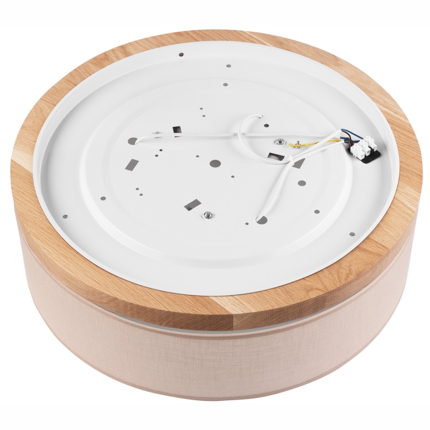 Brilagi - LED Plafonnier BELLADONNA 3xE27/15W/230V d. 50 cm beige/chêne