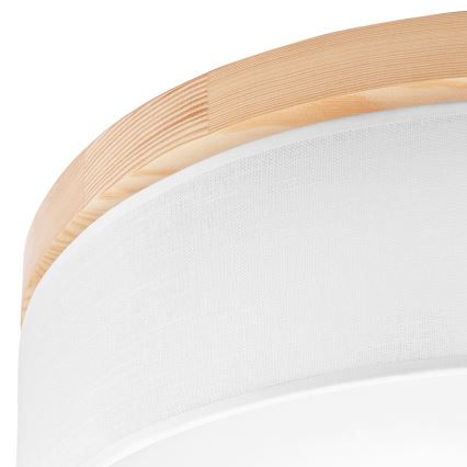 Brilagi - LED Plafonnier BELLADONNA 3xE27/15W/230V d. 50 cm blanc/pin