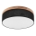 Brilagi - LED Plafonnier BELLADONNA 3xE27/15W/230V d.50 cm noir/chêne