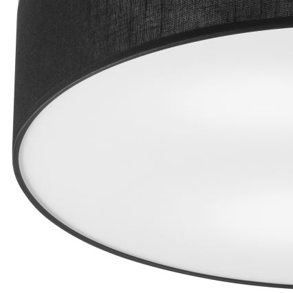 Brilagi - LED Plafonnier BELLADONNA 3xE27/15W/230V d.50 cm noir/pin