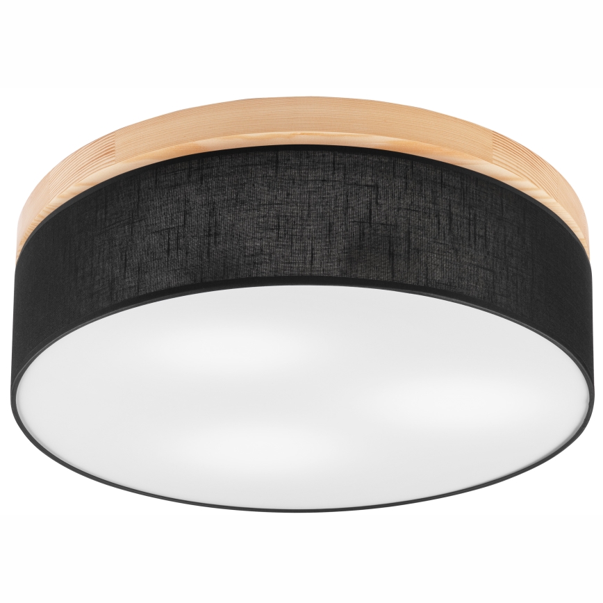 Brilagi - LED Plafonnier BELLADONNA 3xE27/15W/230V d.50 cm noir/pin