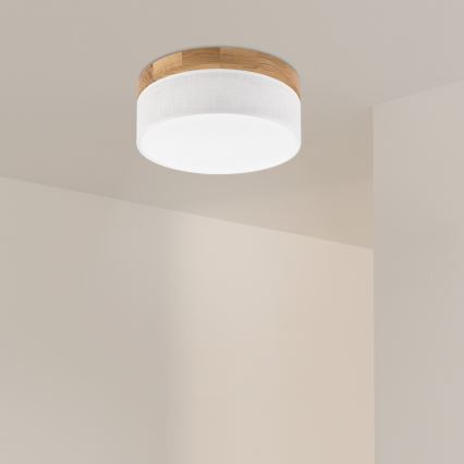 Brilagi - LED Plafonnier BELLADONNA LED/20W/230V Ø 30 cm blanc/chêne