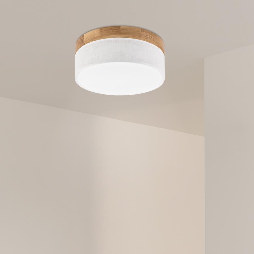 Brilagi - LED Plafonnier BELLADONNA LED/20W/230V Ø 30 cm blanc/chêne