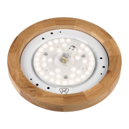 Brilagi - LED Plafonnier BELLADONNA LED/20W/230V Ø 30 cm blanc/chêne