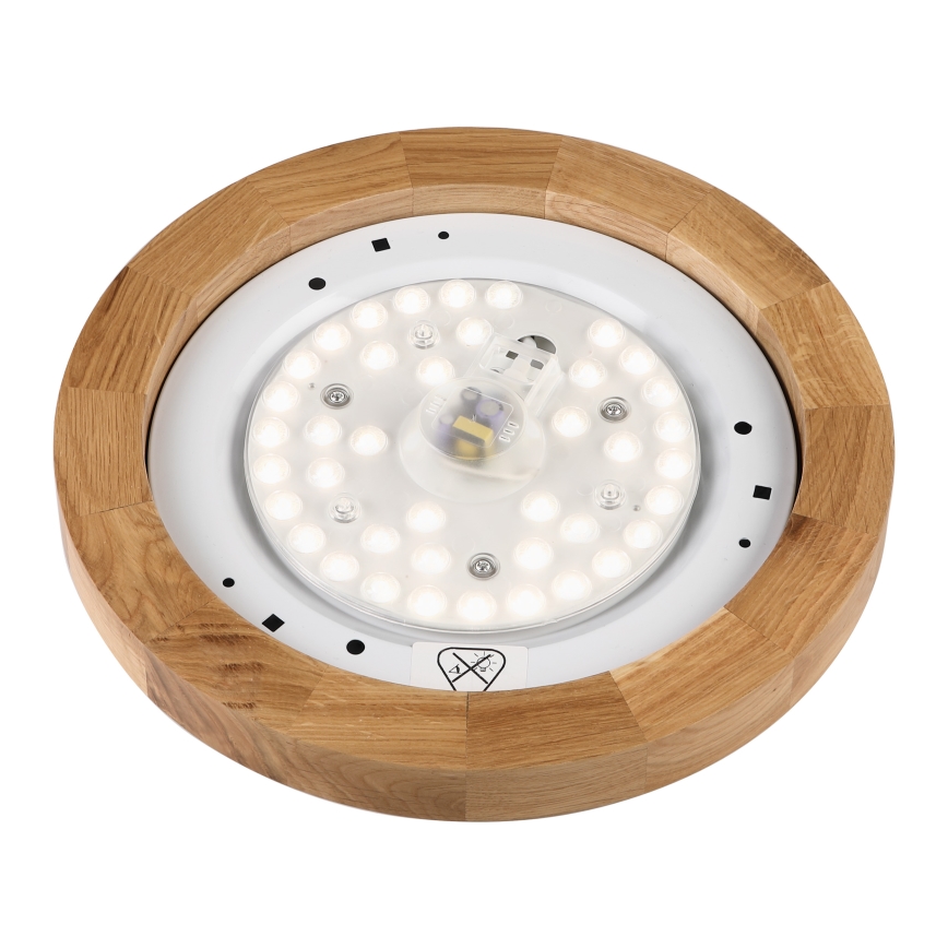 Brilagi - LED Plafonnier BELLADONNA LED/20W/230V Ø 30 cm blanc/chêne
