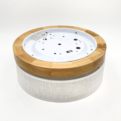 Brilagi - LED Plafonnier BELLADONNA LED/20W/230V Ø 30 cm blanc/chêne