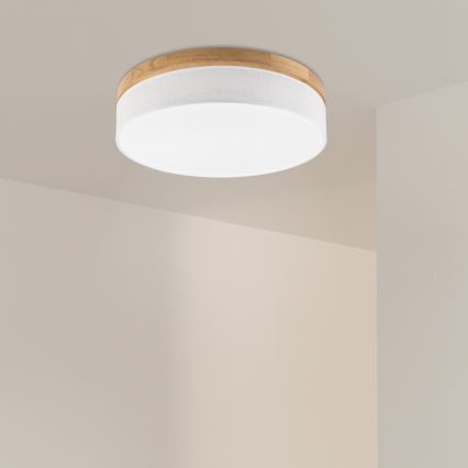 Brilagi - LED Plafonnier BELLADONNA LED/36W/230V Ø 50 cm blanc/chêne