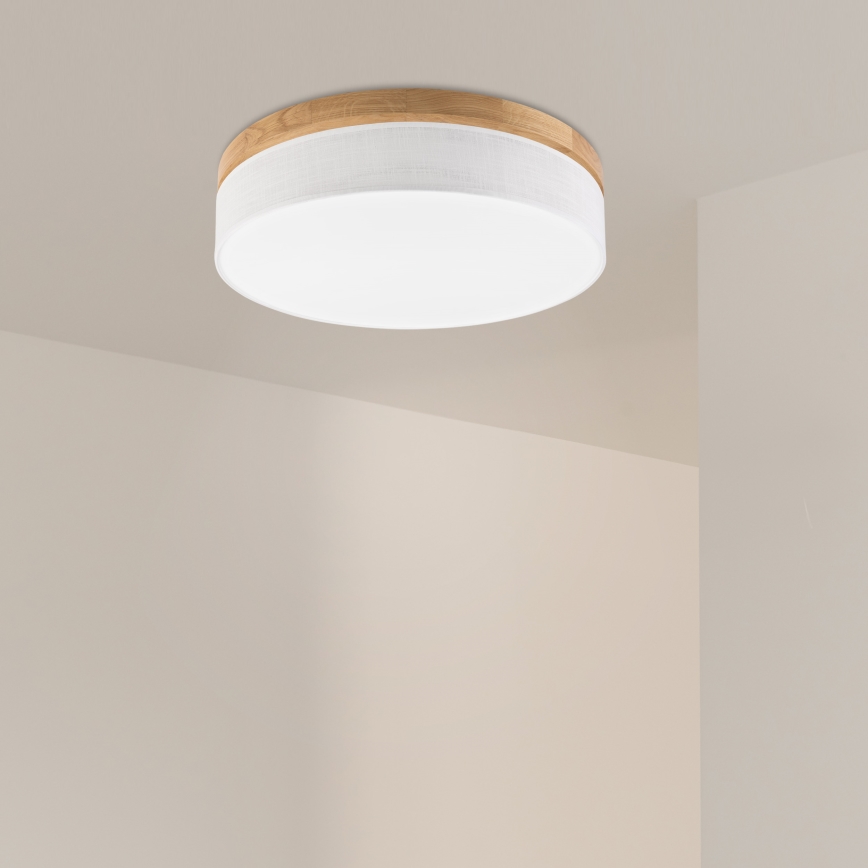 Brilagi - LED Plafonnier BELLADONNA LED/36W/230V Ø 50 cm blanc/chêne
