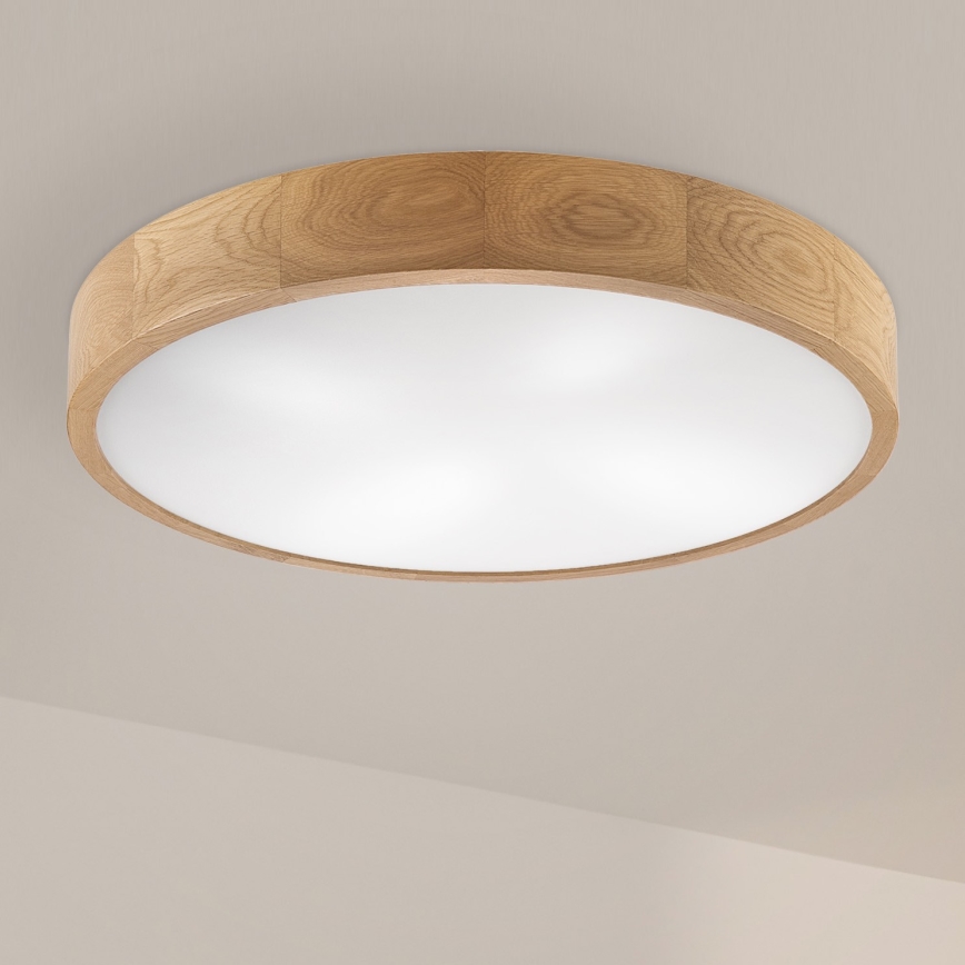 Brilagi - LED Plafonnier CARVALHO 4xE27/60W/230V chêne ø 57,5 cm