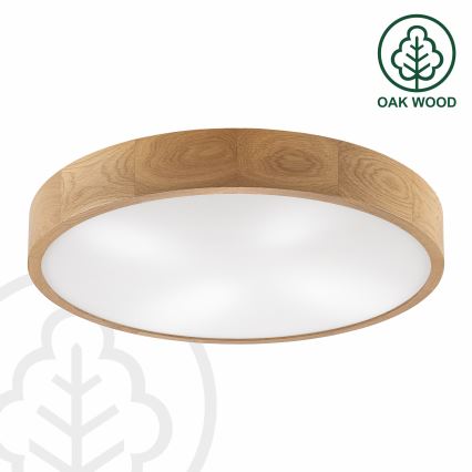 Brilagi - LED Plafonnier CARVALHO 4xE27/60W/230V chêne ø 57,5 cm