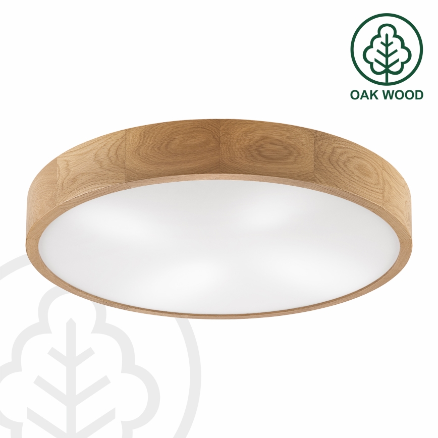 Brilagi - LED Plafonnier CARVALHO 4xE27/60W/230V chêne ø 57,5 cm