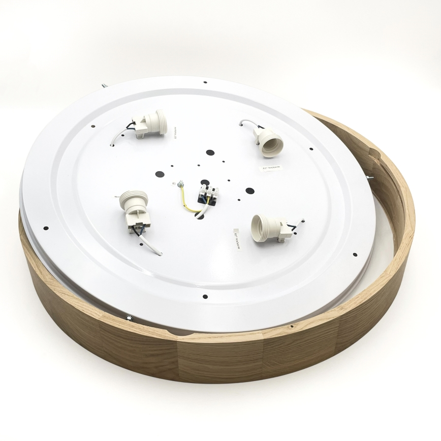 Brilagi - LED Plafonnier CARVALHO 4xE27/60W/230V chêne ø 57,5 cm
