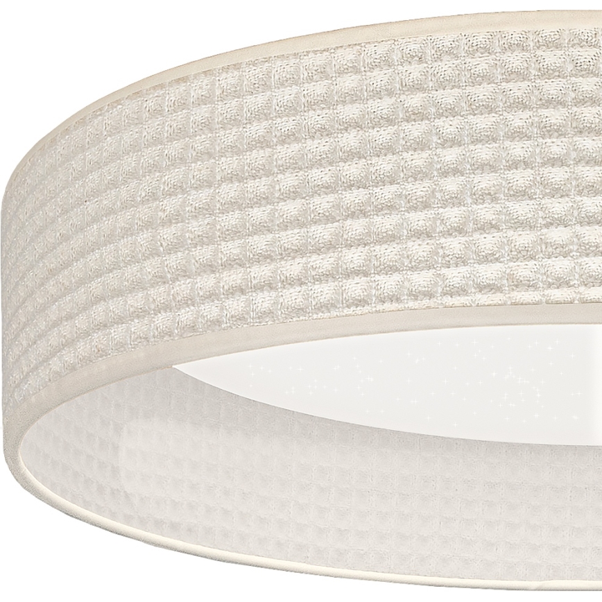 Brilagi - Plafonnier LED dimmable VELVET SMARTIX STARS LED/36W/230V 3000-6000K Ø 55 cm crème Wi-Fi Tuya Beacon + télécommande