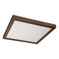 Brilagi - LED Plafonnier de salle de bain WOODY FRAME LED/40W/230V 60x60 cm IP44 noyer