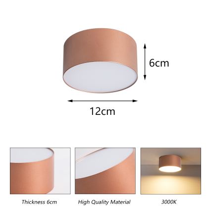 BRILAGI - Plafonnier LED d'extérieur FORIS LED/14W/230V Ø 12 cm bronze IP44