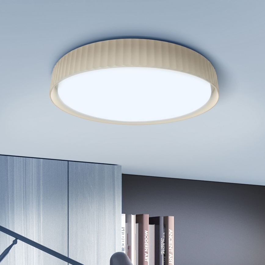 Brilagi - Plafonnier LED dimmable LUCIA LED/48W/230V 3000-6500K Ø 41 cm beige + télécommande