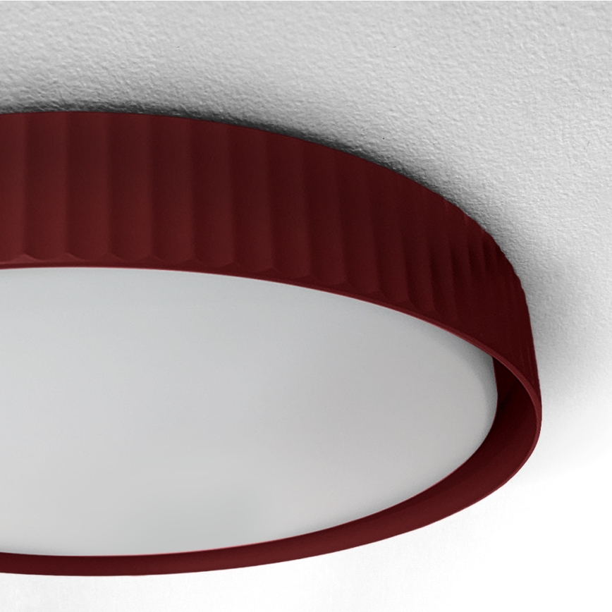Brilagi - Plafonnier LED dimmable LUCIA LED/48W/230V 3000-6500K Ø 41 cm rouge + télécommande