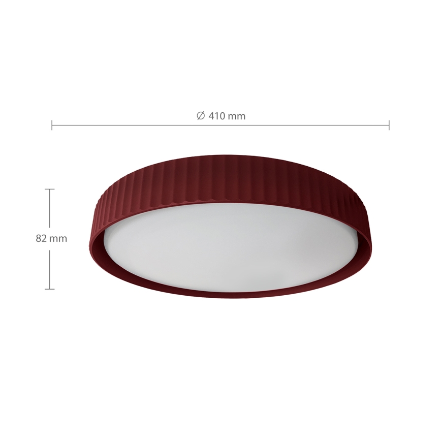 Brilagi - Plafonnier LED dimmable LUCIA LED/48W/230V 3000-6500K Ø 41 cm rouge + télécommande