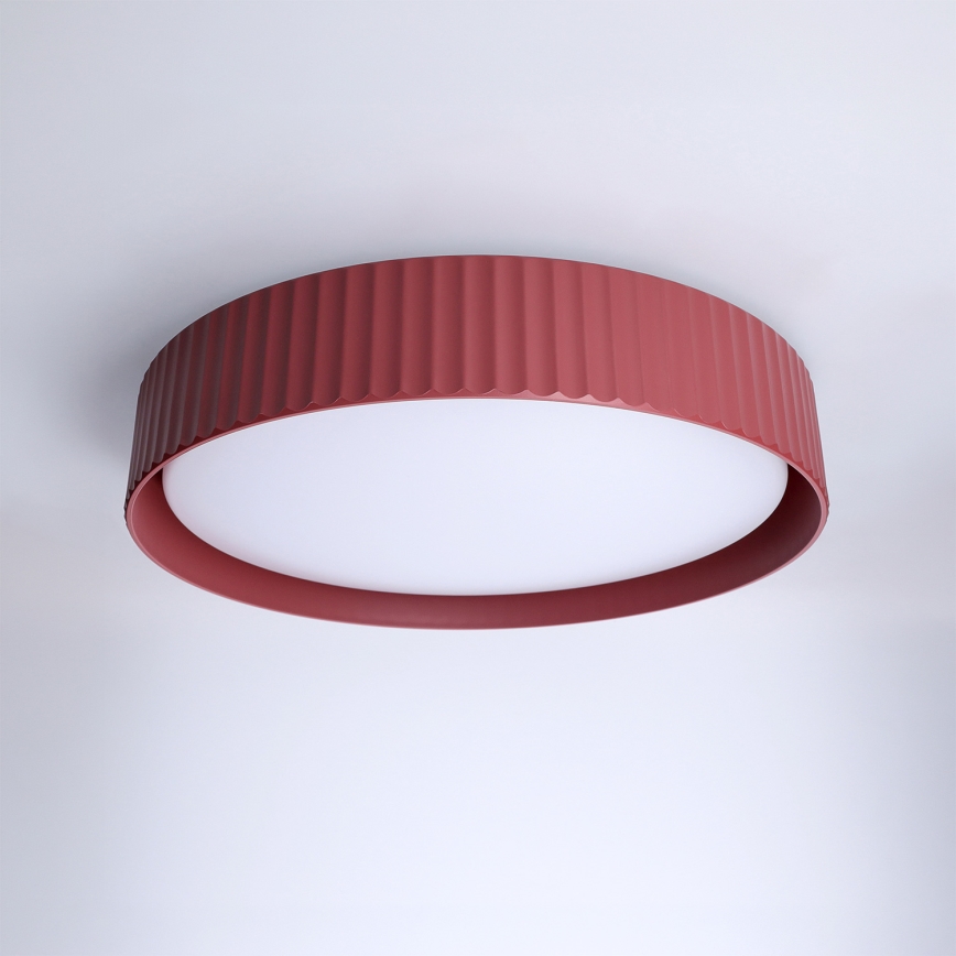 Brilagi - Plafonnier LED dimmable LUCIA LED/48W/230V 3000-6500K Ø 41 cm rouge + télécommande