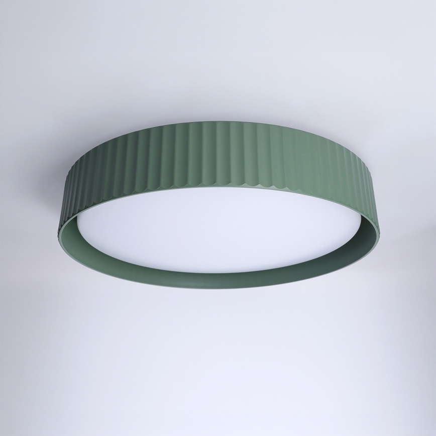 Brilagi - Plafonnier LED dimmable LUCIA LED/48W/230V 3000-6500K Ø 41 cm vert + télécommande