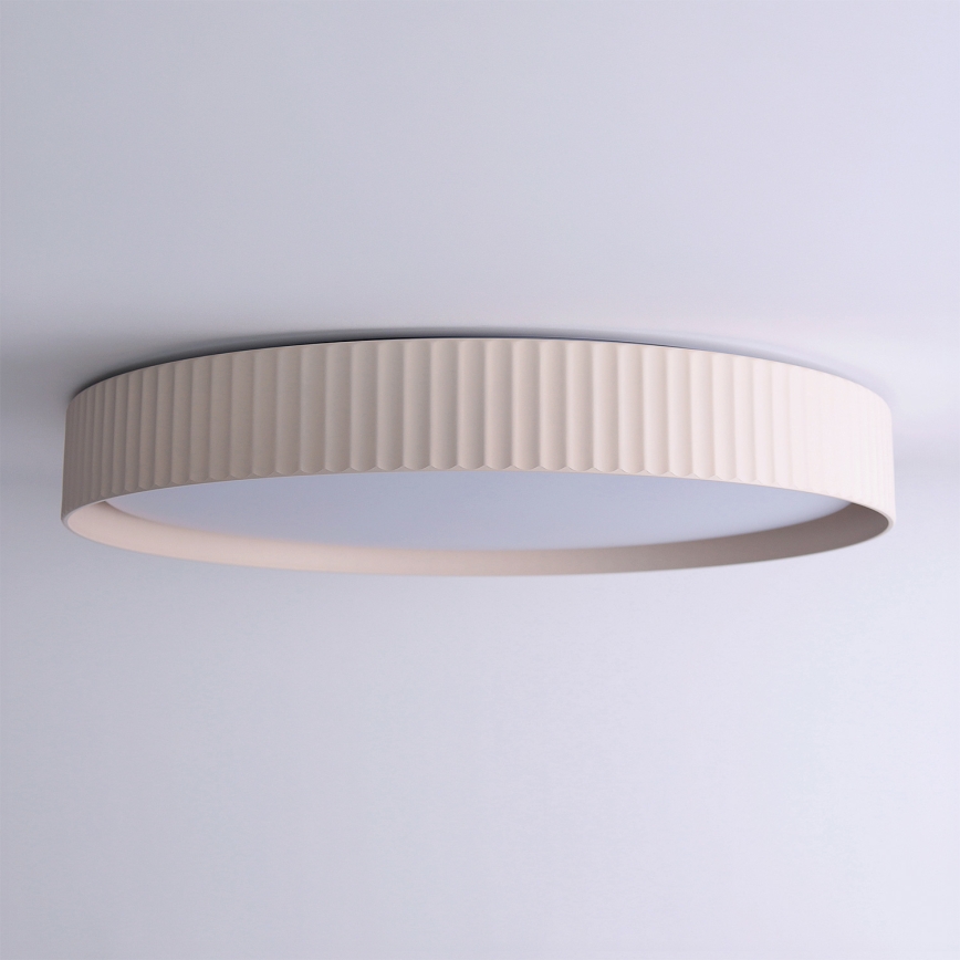 Brilagi - Plafonnier LED dimmable LUCIA, 60 W, 230 V, 3000–6500 K, Ø 59 cm, beige + télécommande