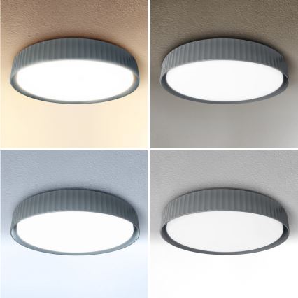 Brilagi - Plafonnier LED dimmable LUCIA LED/60W/230V 3000-6500K Ø 59 cm gris + télécommande