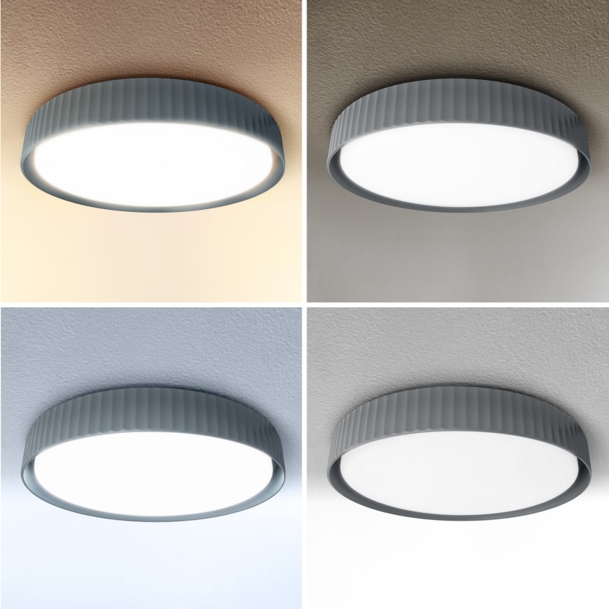 Brilagi - Plafonnier LED dimmable LUCIA LED/60W/230V 3000-6500K Ø 59 cm gris + télécommande